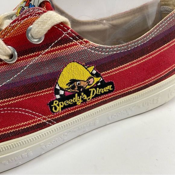 KEDS LOONEY TUNES RARE Vintage Speedy's Diner Canvas Shoes Women’s 11 - Men 9.5 - Picture 7 of 13